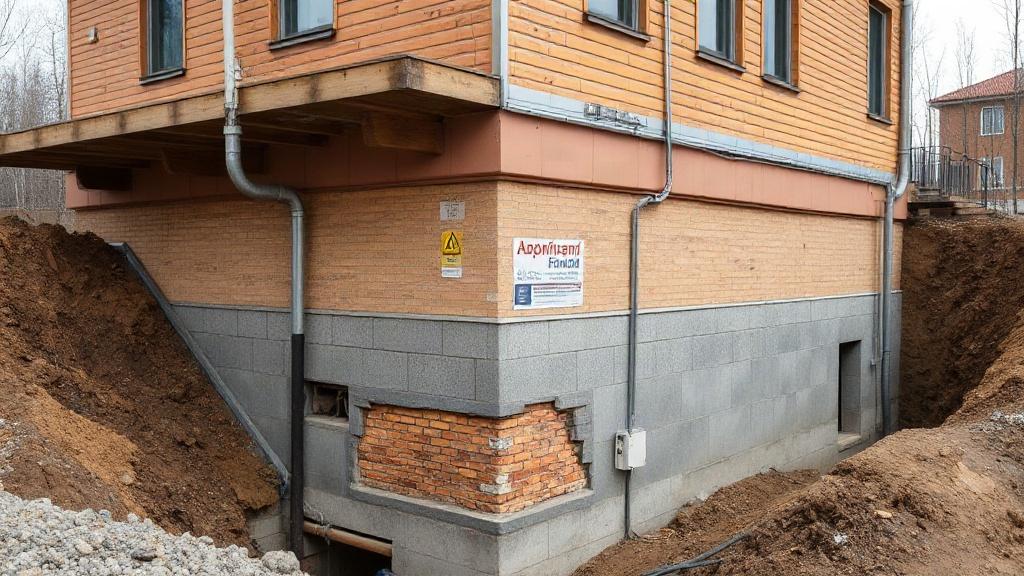 Wykonanie izolacji przeciwwilgociowej i przeciwwodnej części podziemnych budynku. Planowanie i ocena fundamentów